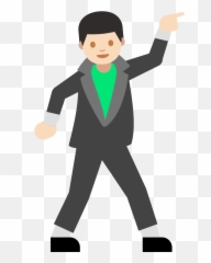 Emoji U1f57a 1f3fb - Dancing Gif Png