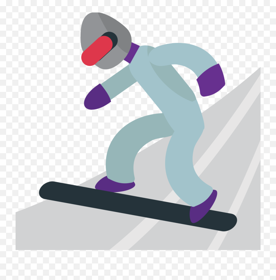 Emojione1 1f3c2 - Sandboarding Emoji,Winter Emoji