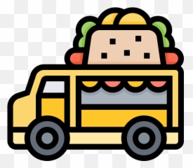 Food Truck Transparent Clipart - Transparent Background Food Truck Png Emoji,Food Truck Emoji