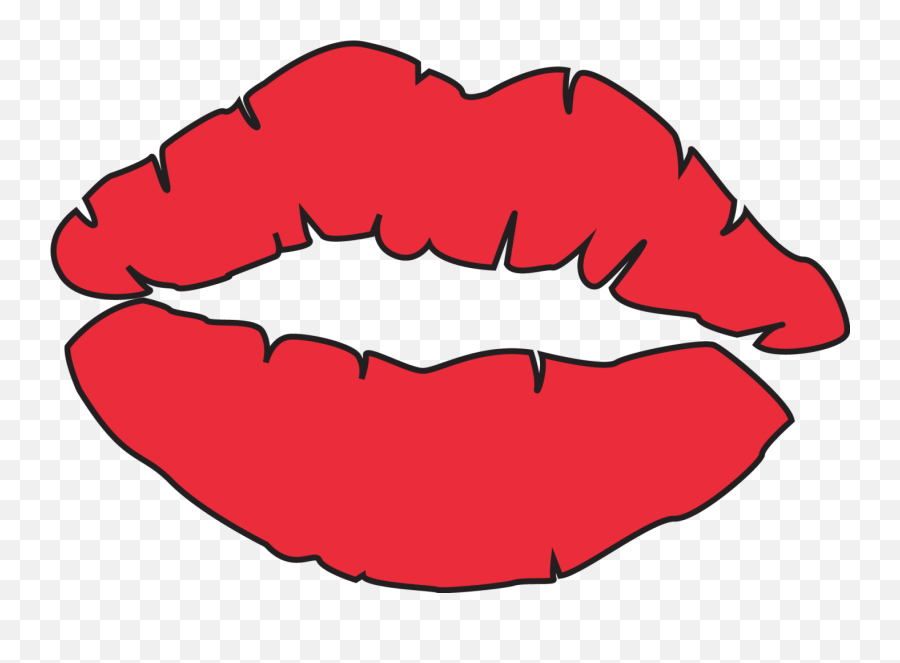Kiss Clipart Kiss - Kiss Mark Coloring Pages Emoji,Kiss Lips Emoticon