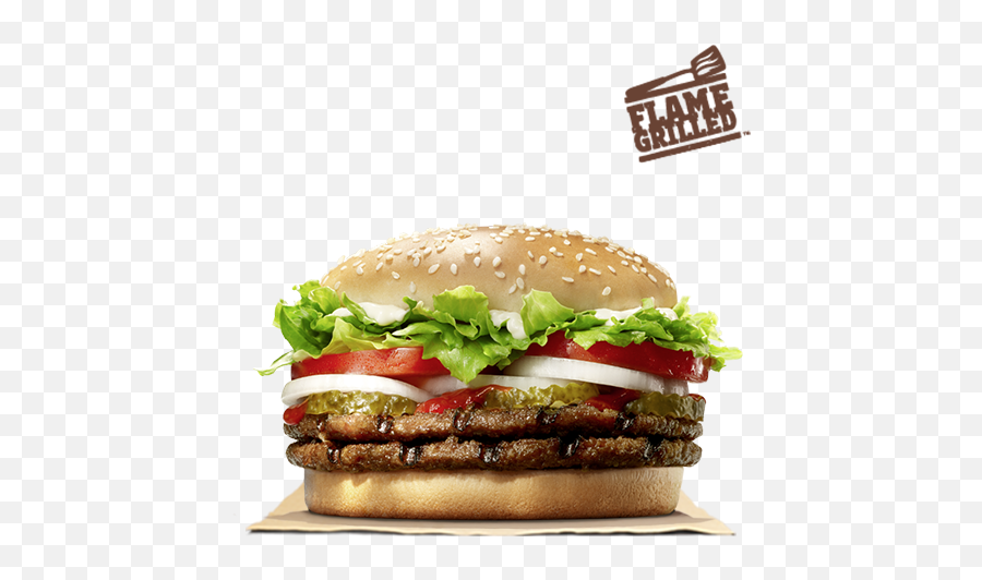 Double Whopper - Burger King Double Whopper Emoji,Burger Emoji Png