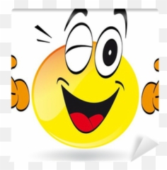 Émoticone Smiley Wall Mural Pixers - Smiley Boheur Emoji,Emoticone