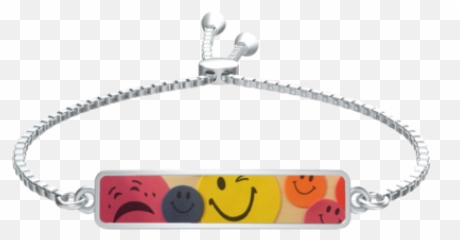 Kayas Emojis Slider Bracelet In Silver -