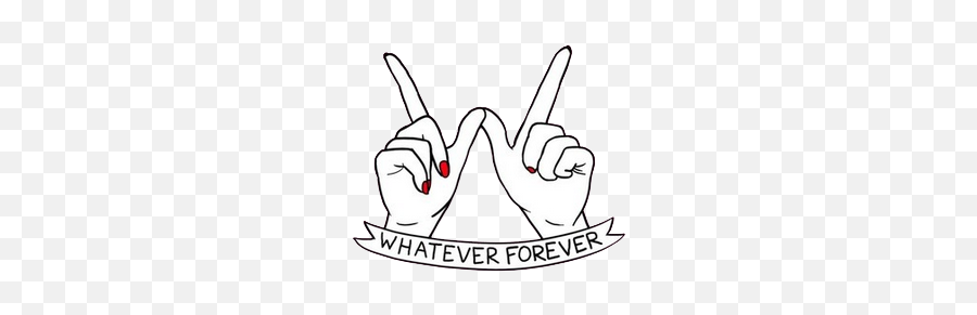Sign Whatever Forever Whateverforever - Lonely Hearts Club Png Emoji,Whatever Hand Emoji