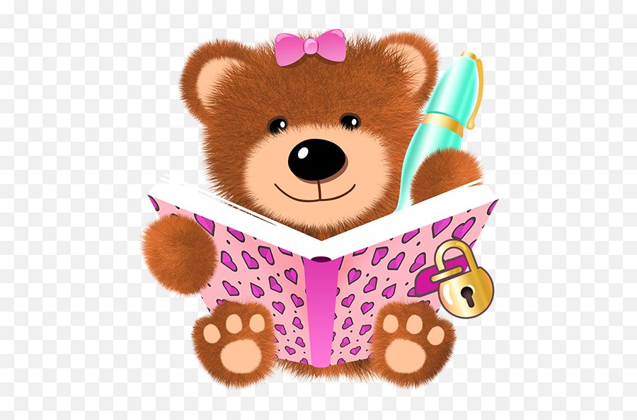 Teddy Bear Diary - Osito Teniendo Un Diario Personal Emoji,Teddy Bear Emojis