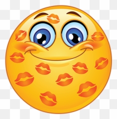 Kiss Emoji - Emoji With Kisses All Over Face,Kiss Emoji