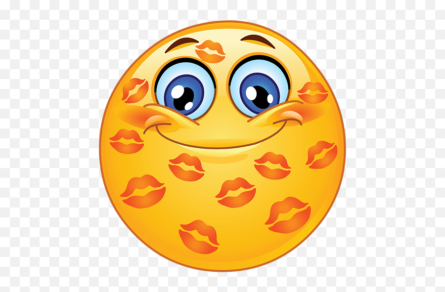 Kiss Emoji - Emoji With Kisses All Over Face,Kiss Emoji