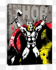 Marvel Thor Canvas Wall Art Entertainart - Balder Emoji,Thor Emoji