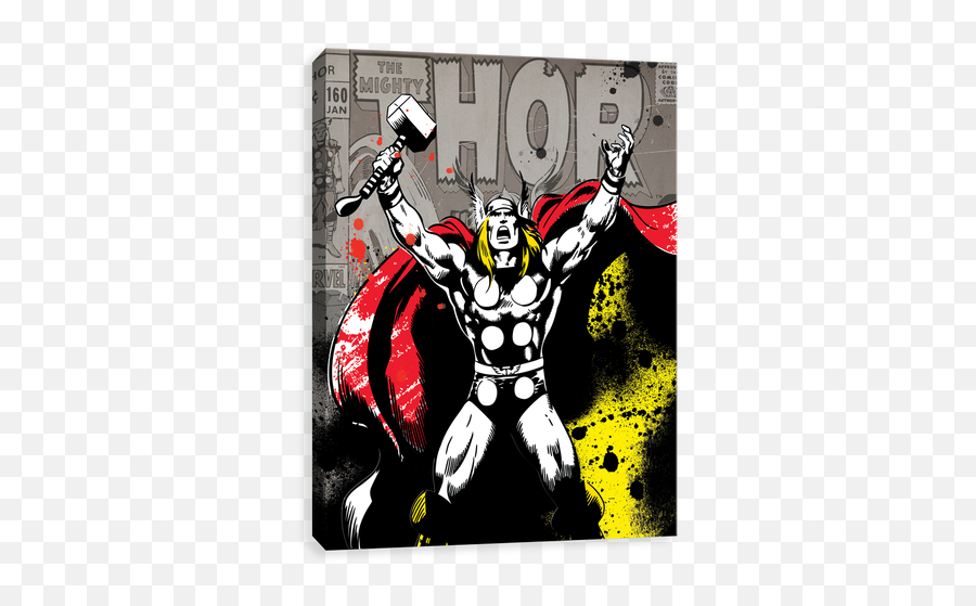 Marvel Thor Canvas Wall Art Entertainart - Balder Emoji,Thor Emoji