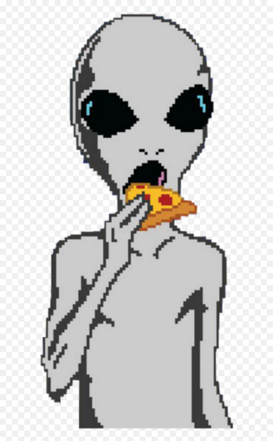 Tumblr Alien Png - Alien Tumblr Pixel Pixelart Aliens Pizza Pizza Alien Png Emoji,Emoji Alien Head