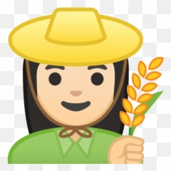 Light Skin Tone Emoji - Farmers Icon Png