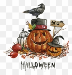 Scary pumpkins halloween wall sticker - Halloween Origine Festa Emoji