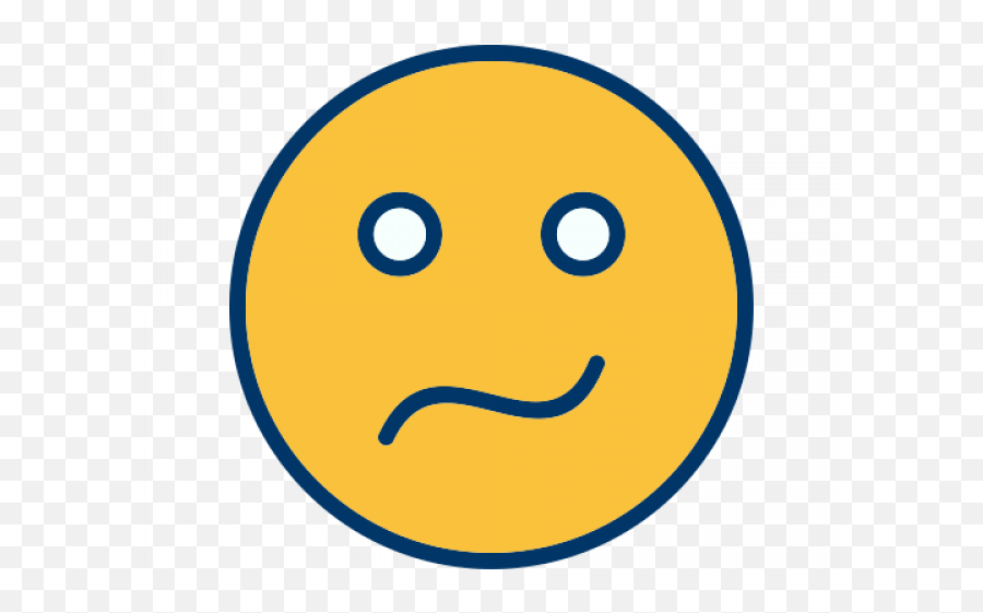 Puzzled Smiley Face 12 - Confused Emoji Vector,Puzzled Emoticon