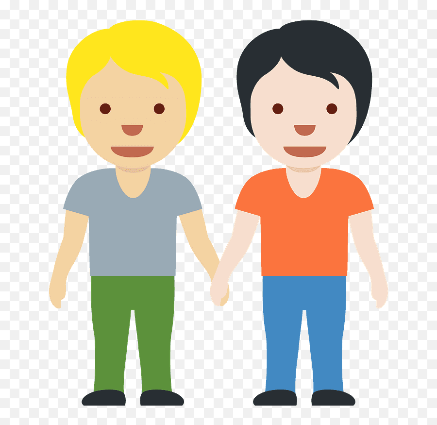 People Holding Hands Emoji Clipart - Emoji 2 Personnes,People Emoji Png