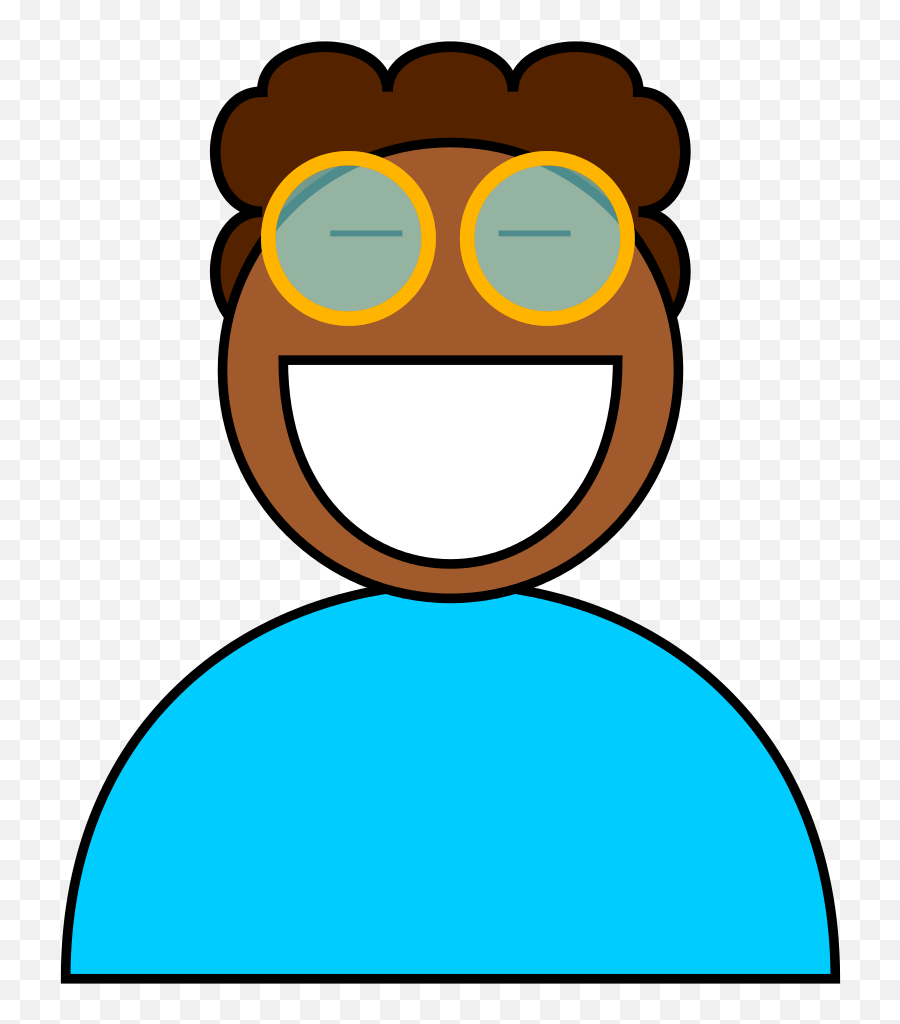 Bespectacledmaleuser - Cartoon Emoji,Glasses Emoticon