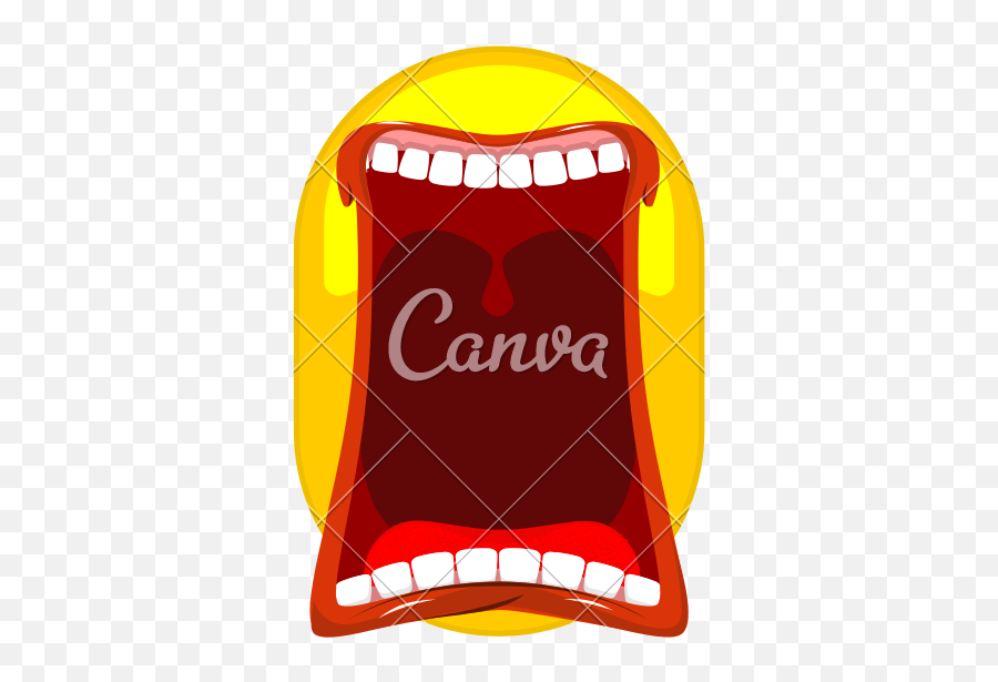 Emoticon Screams - Mouth Emoji,Screaming Emoticon
