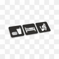 Eat Sleep Toilet - Mobile Phone Case Emoji,Wc Emoji