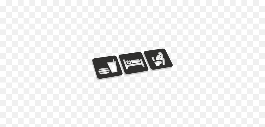 Eat Sleep Toilet - Mobile Phone Case Emoji,Wc Emoji