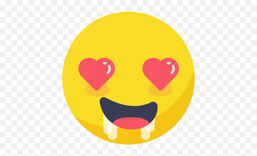Heart Eyes Emoji Horny In Love - Love Face Icon,Eyes Emoji