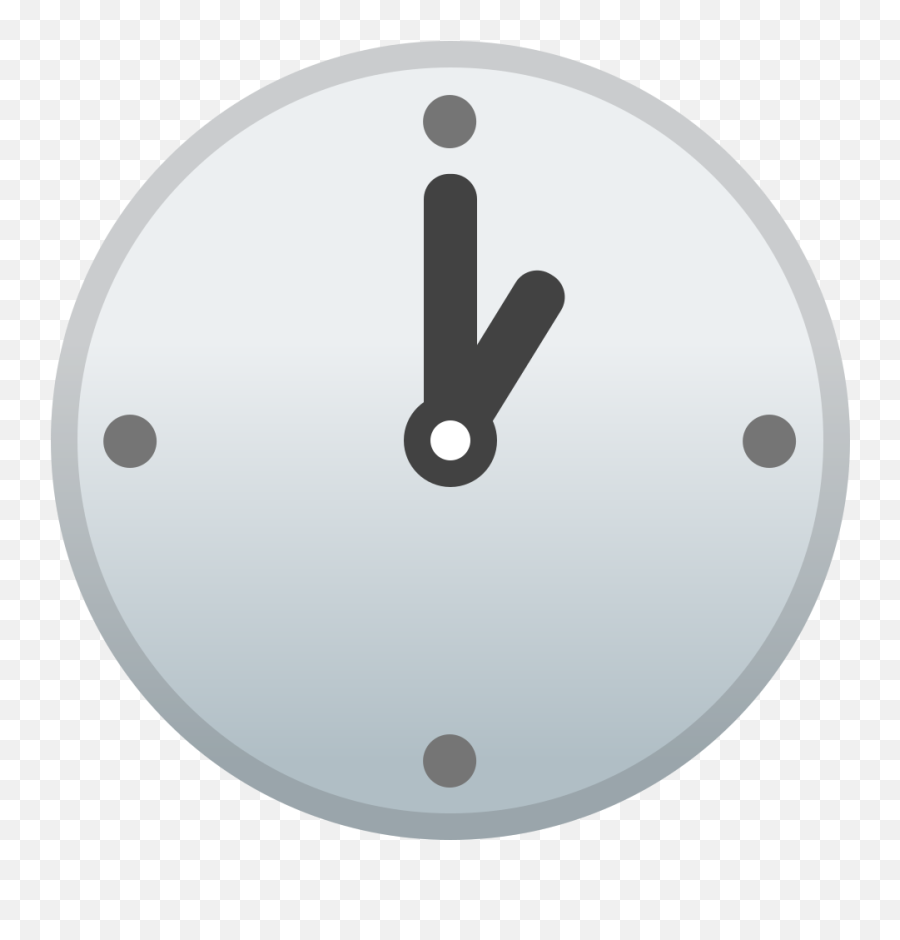 One O Clock Icon - Circle Emoji,Clock Rocket Clock Emoji