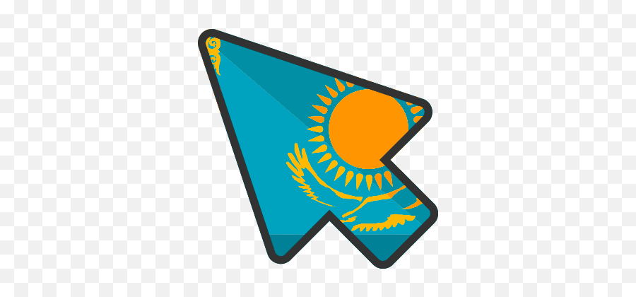 Flags Mouse Cursors - Kazakhstan Flag Svg Emoji,Kazakhstan Flag Emoji