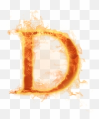 Burning Letter D - Burning Letters Transparent Background Emoji,Letter D Emoji