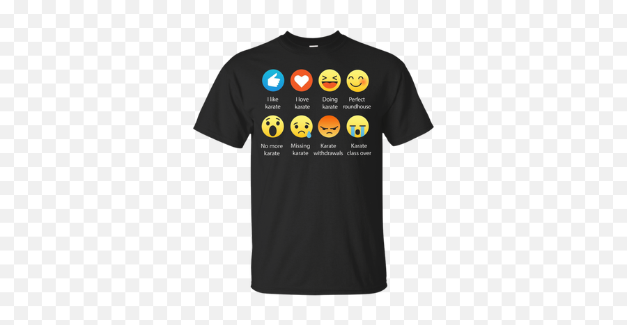 I Love Karate Emoji Emoticon Funny Graphic Tee T - Sunflower T Shirt Design,Karate Emoji