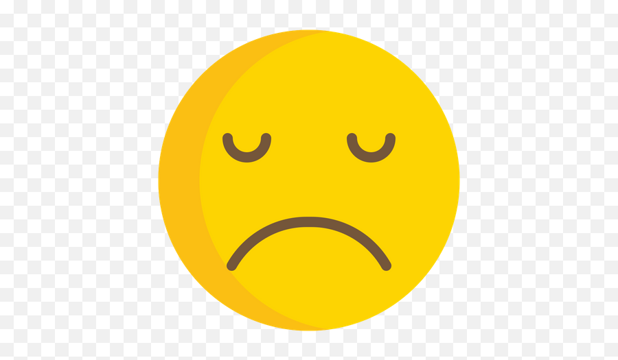 Disappointed Face Emoji Icon Of Flat Style - Kiss Emoji Png,Sleepy Face Emoji