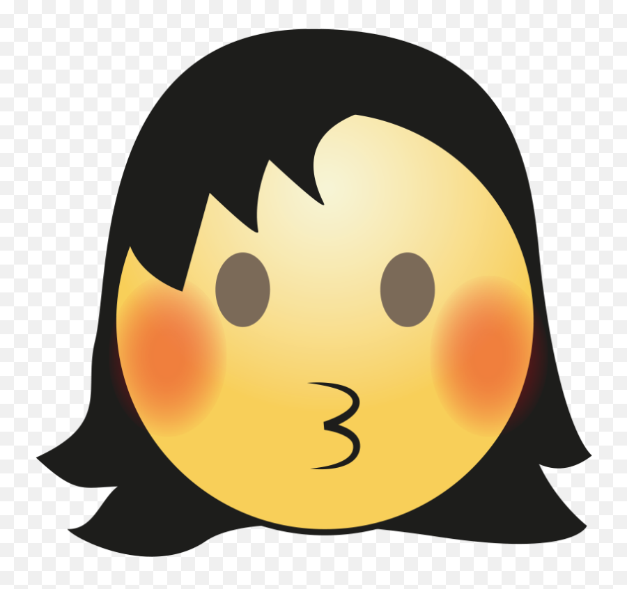 Hair Girl Emoji Transparent Png - Portable Network Graphics,Girl Emoji