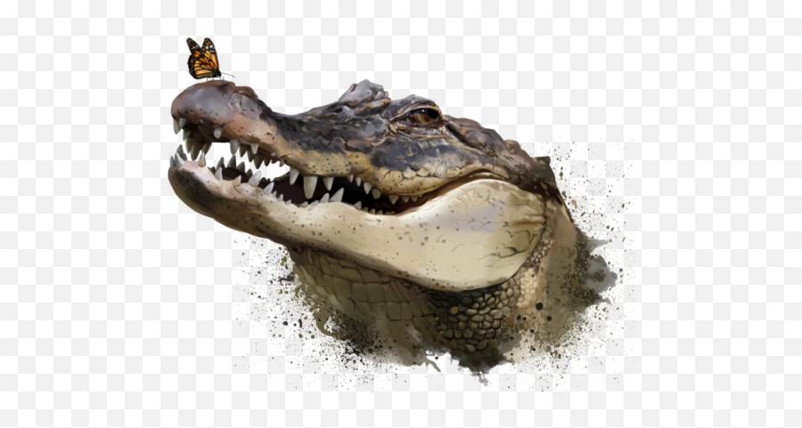 Popular And Trending Krokodil Stickers - Crocodile Paintings Emoji,Crocodile Emoji