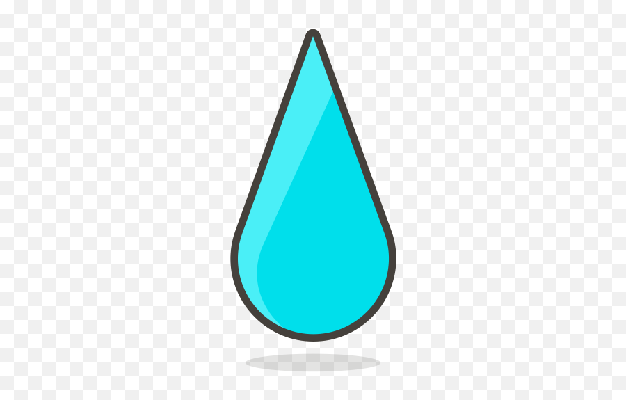 Drop Emoji Icon Of Colored Outline Style - Available In Svg Png Goutte D Eau,Rain Drop Emoji