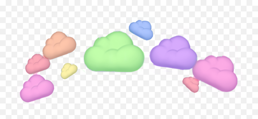 Pride Crown Clouds Emoji - Clip Art,Clouds Emoji