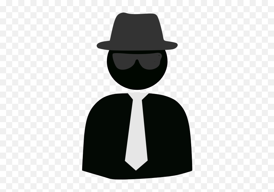 Anonymous User Icon Free Svg - Cartoon Spy Emoji,Emoji Robe