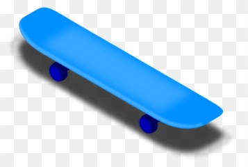 Skateboarding vectorized drawing Free SVG - Blue Clipart Emoji