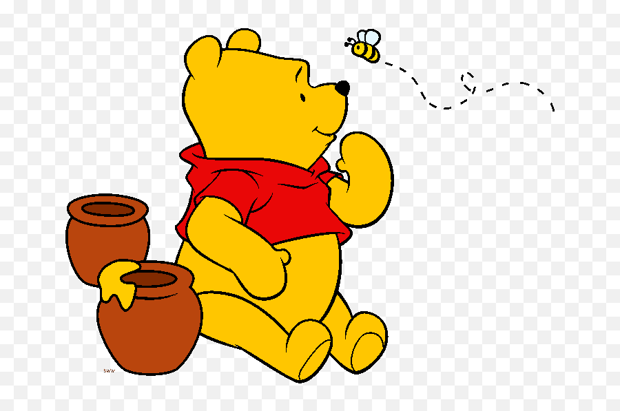Winnie The Pooh Honey Pot Clipart - Winnie The Pooh And Bee Emoji,Honeypot Emoji