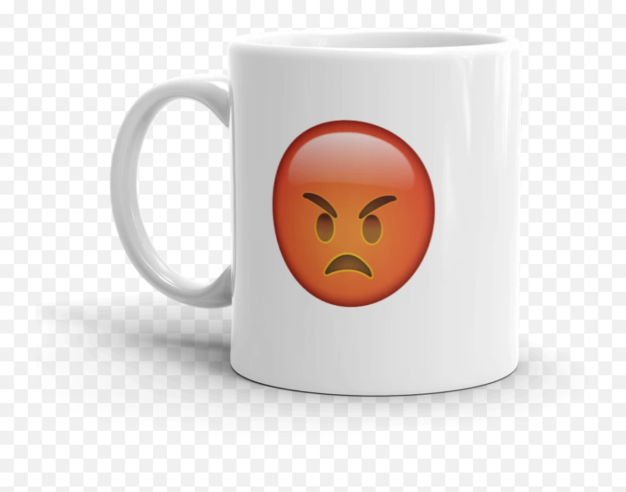 Angry Emoji Face 11oz 15 Oz Coffee Mug - Mug,Facebook Angry Emoji Png