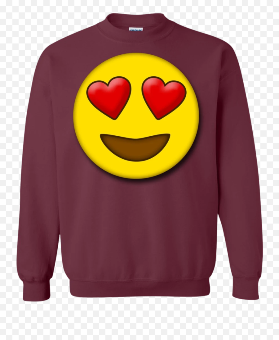 Cute Heart Eyes Emoji Valentines Day Love Ls - Legends Are Born In September Jason Statham,Yellow Emoji Shirt
