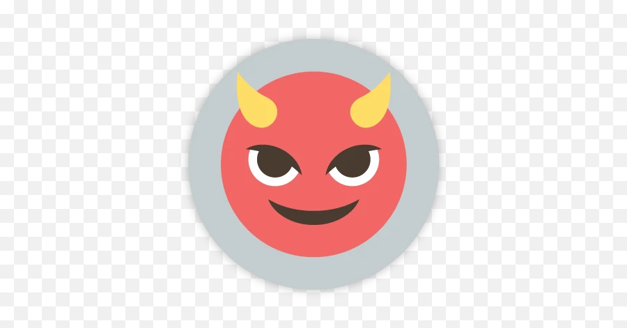 Devil - Smiley Emoji,Red Devil Emoji