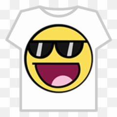 Smiley Emoji - Awesome Face With Sunglasses,How To Use Emojis On Roblox