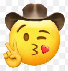 Custom Emoji Sticker - Pleading Cowboy