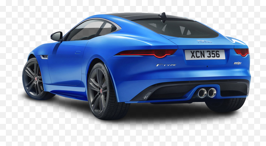 Car Back Png - Jaguar F Type S Blue Emoji,Moyai Emoji Meme