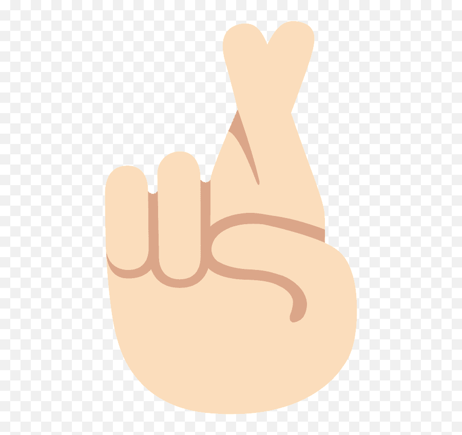 Crossed Fingers Emoji Clipart - Finger Crossed Emoji Transparent,Fingers Crossed Emoji Android