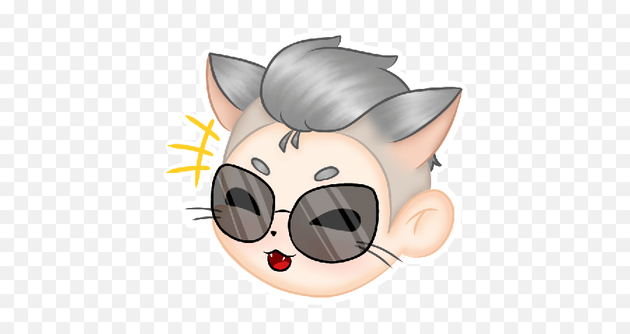 Volkov Neko - Fictional Character Emoji,Neko Emoji