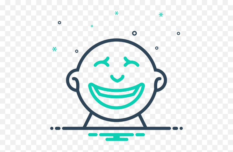 Laugh Icon Of Line Style - Available In Svg Png Eps Ai Happy Emoji,Laugh Emoticon Text