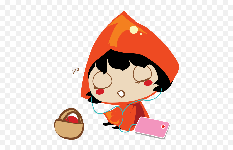 Red Riding Hood Stickers By Padadaz Emoji,Hood Emoji