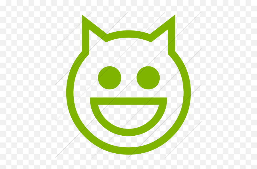 Classic Emoticons Smiling Cat Face - Smileys Émotions Maternelle Emoji,Cat Emoticon Text