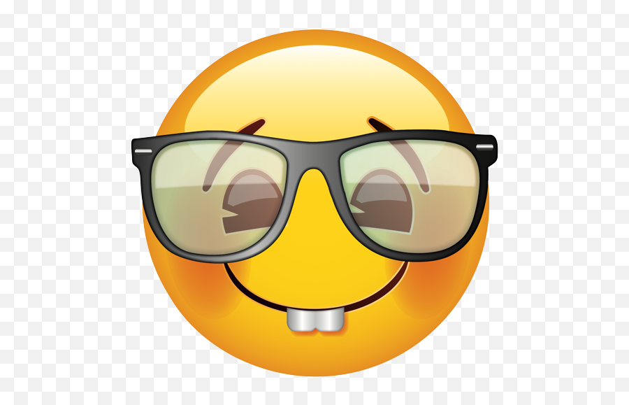 Emoji - Buck Teeth Emoji,Nerd Emoji