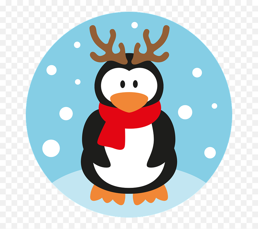 Penguin Christmas Cute - Penguin Emoji,Cute Emotions