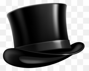 1376 Top Hat Free Clipart - Black Png Emoji