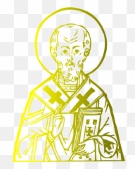 Christian Saint Christianity - Nicholas Simple Drawing Emoji